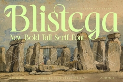 Blistega - New Bold Tall Serif Font Product Image 1
