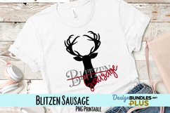 Blitzen Sausage Sublimation PNG Product Image 1