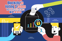 10 Blockchain Voting System Illustration Product Image 1
