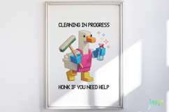 Blocky-Style Funny Goose PNG Bundle Product Image 5