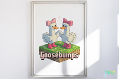 Blocky-Style Funny Goose PNG Bundle Product Image 3