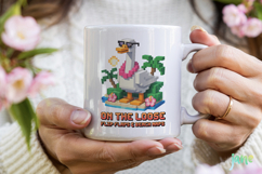 Blocky-Style Funny Summer Goose PNG Product Image 3