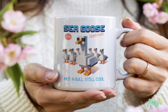 Blocky-Style Funny Summer Goose PNG Product Image 3