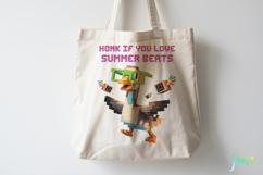Blocky-Style Funny Summer Goose PNG Product Image 4