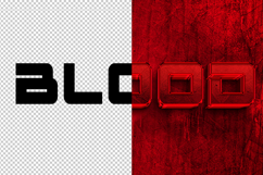 Blood 3D editable text effect Product Image 2