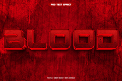 Blood 3D editable text effect Product Image 1