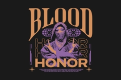 Blood Urban Streetwear T-shirt Design Product Image 1