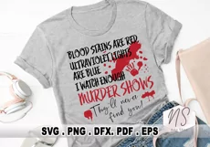 Funny True Crime SVG! A high-quality file for a serial killer and murder shows documentary junkies that are perfect for Cricut and Silhouette cutting machines.