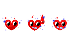 Kawaii Blood Donation Heart Clipart Product Image 3