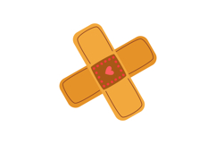 Hand-Drawn Blood Donation Clipart: 24 Cute Heart Characters Product Image 15