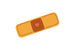 Hand-Drawn Blood Donation Clipart: 24 Cute Heart Characters Product Image 16