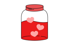 Hand-Drawn Blood Donation Clipart: 24 Cute Heart Characters Product Image 23