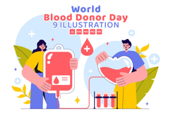 9 World Blood Donor Day Illustration Product Image 1