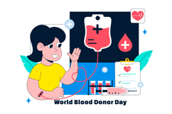 10 World Blood Donor Day Illustration Product Image 4