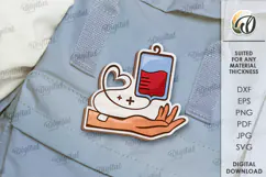 Blood Donor Badge Laser Cut. Blood Donation Badge SVG Product Image 1