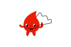 Blood Drop Superhero Clipart Medical Donor SET Product Image 10