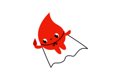 Blood Drop Superhero Clipart Medical Donor SET Product Image 11