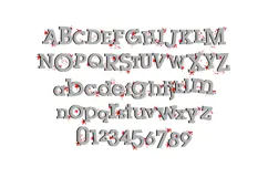 Blood Pie | Halloween Splatter Color Font Product Image 6