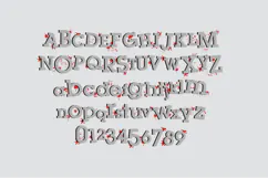 Blood Pie | Halloween Splatter Color Font Product Image 7