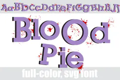 Blood Pie | Halloween Splatter Color Font Product Image 3
