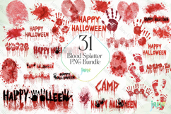 Blood Splatter PNG Bundle Product Image 1
