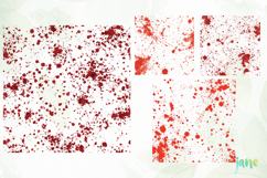 Blood Splatter PNG Sublimation Product Image 1
