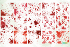 Blood Splatter PNG Sublimation Product Image 6