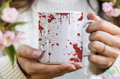 Blood Splatter PNG Sublimation Product Image 4