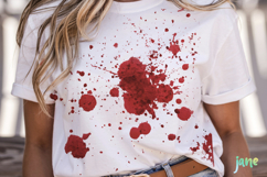 Blood Splatter PNG Sublimation Product Image 5