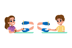 glucose blood test kid vector Product Image 1