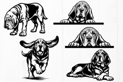 Bloodhound SVG Bundle | 15 Bloodhound Hunting Dog Designs Product Image 3
