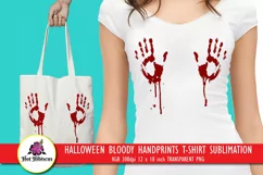 bloody handprints t shirt sublimation PNG