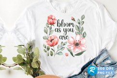 Bloom As You Are Sublimation PNG Product Image 1