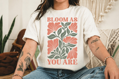 Bloom As You Are PNG, Retro Floral Design Product Image 4