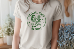 Floral Motivational SVG PNG | Bloom Baby Bloom | Plant Lover Product Image 2