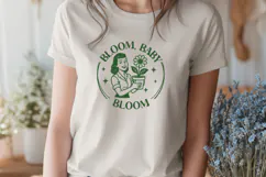 Floral Motivational SVG PNG | Bloom Baby Bloom | Plant Lover Product Image 2