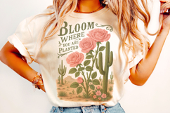 Bloom Where You Are Planted PNG, Inspirational, Motivational Product Image 2
