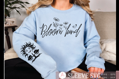 Bloom kind Sleeve Svg Design Product Image 1