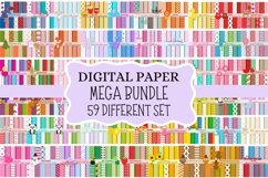 Digital Paper Mega Bundle 59 Set, Digital Scrapbook Paper. Product Image 1