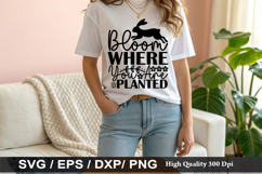 Bloom Where You Are Planted - Easter SVG Design Product Image 1