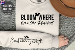 Bloom where you are planted Sleeve SVG Product Image 1