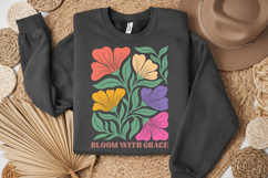 Bloom With Grace Floral PNG, Elegant Flower Design Product Image 2