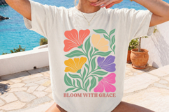 Bloom With Grace Floral PNG, Elegant Flower Design Product Image 4