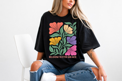 Bloom With Grace Floral PNG, Elegant Flower Design Product Image 5