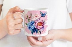 Bloom with Grace Sublimation | Peony Flowers Shirt Print Product Image 3