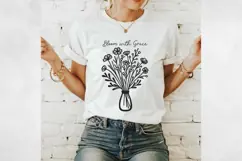 Floral Line Art Clipart | Wildflower SVG, PNG, EPS. Product Image 4