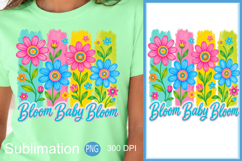 Summer Vibes PNG, Bloom Floral Sublimation Design Product Image 1