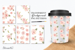 Pastel Pink Soft Florals Watercolour Clipart Elements Product Image 3