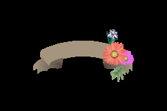 Blooming floral banner decoration graphic Product Image 2
