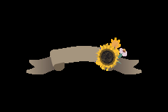 Blooming floral banner decoration isolated Product Image 2